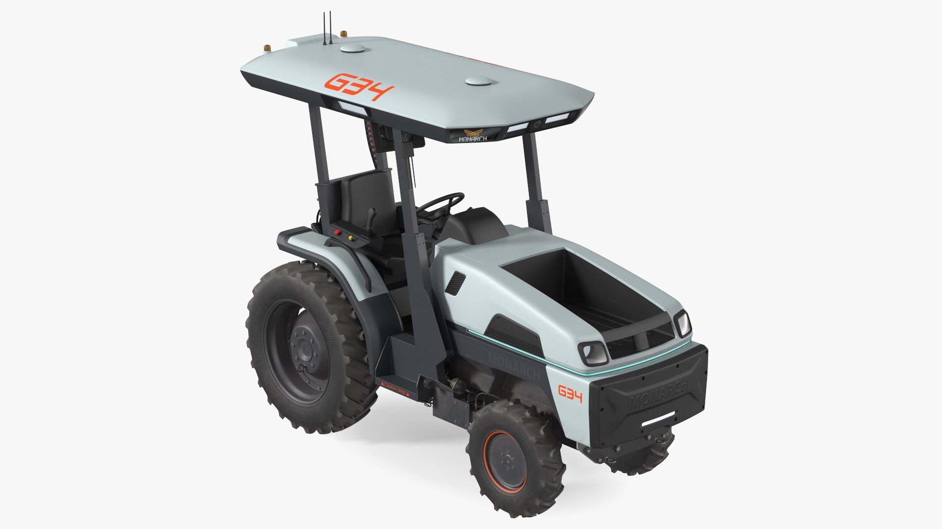 Monarch MK V Electric Tractor Dusty 3D model preview