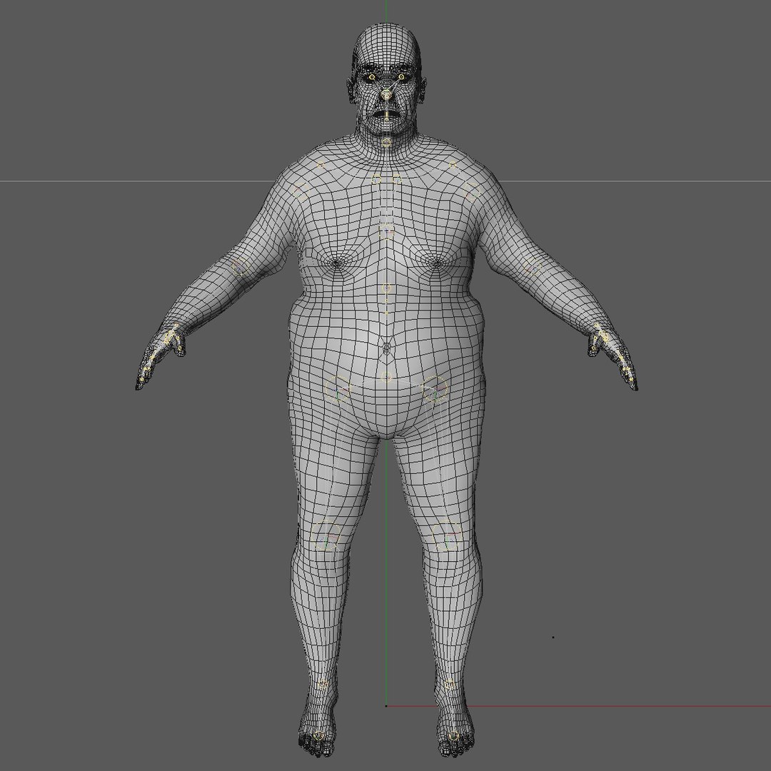 realistic base mesh old 3d c4d