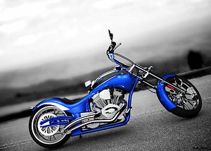 wolf big dog bike 3d obj