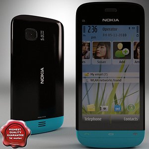 Nokia C5-03 black-blue