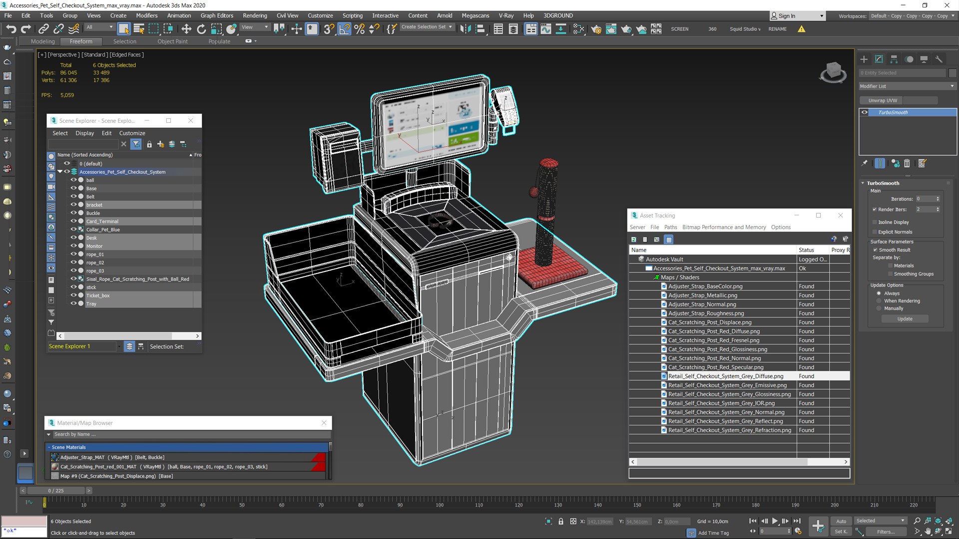 Accessories Pet Self Checkout System 3D Model - TurboSquid 2327216