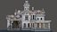 old abandoned american house interior 3D model