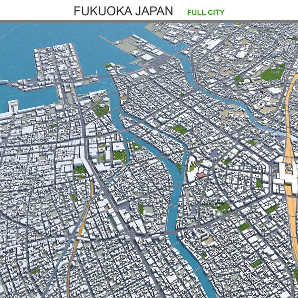 3D Fukuoka Japan