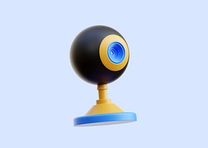 Webcam 3D Illustration 3D model