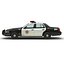 3d model crown victoria police car