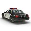 3d model crown victoria police car