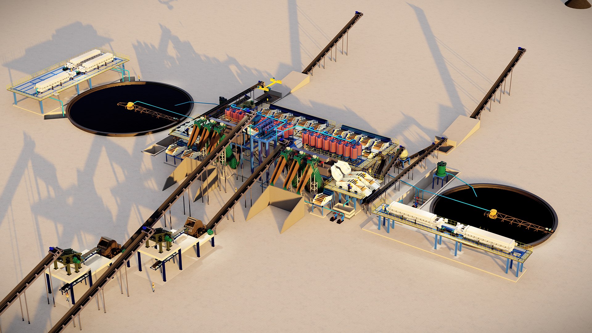 3D Mining Processing Plant - TurboSquid 2259252