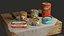 Canettes vintage low poly
