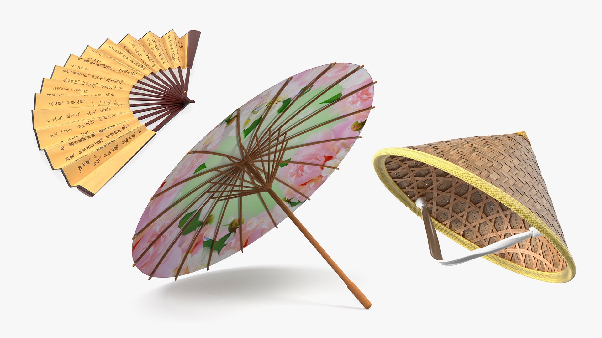 Chinese Fashion Accessories Collection 2 model TurboSquid 1988289