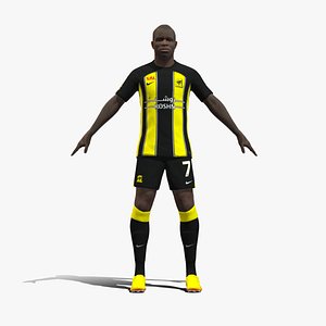 3D Rigged NGolo Kante Al-Ittihad 2024