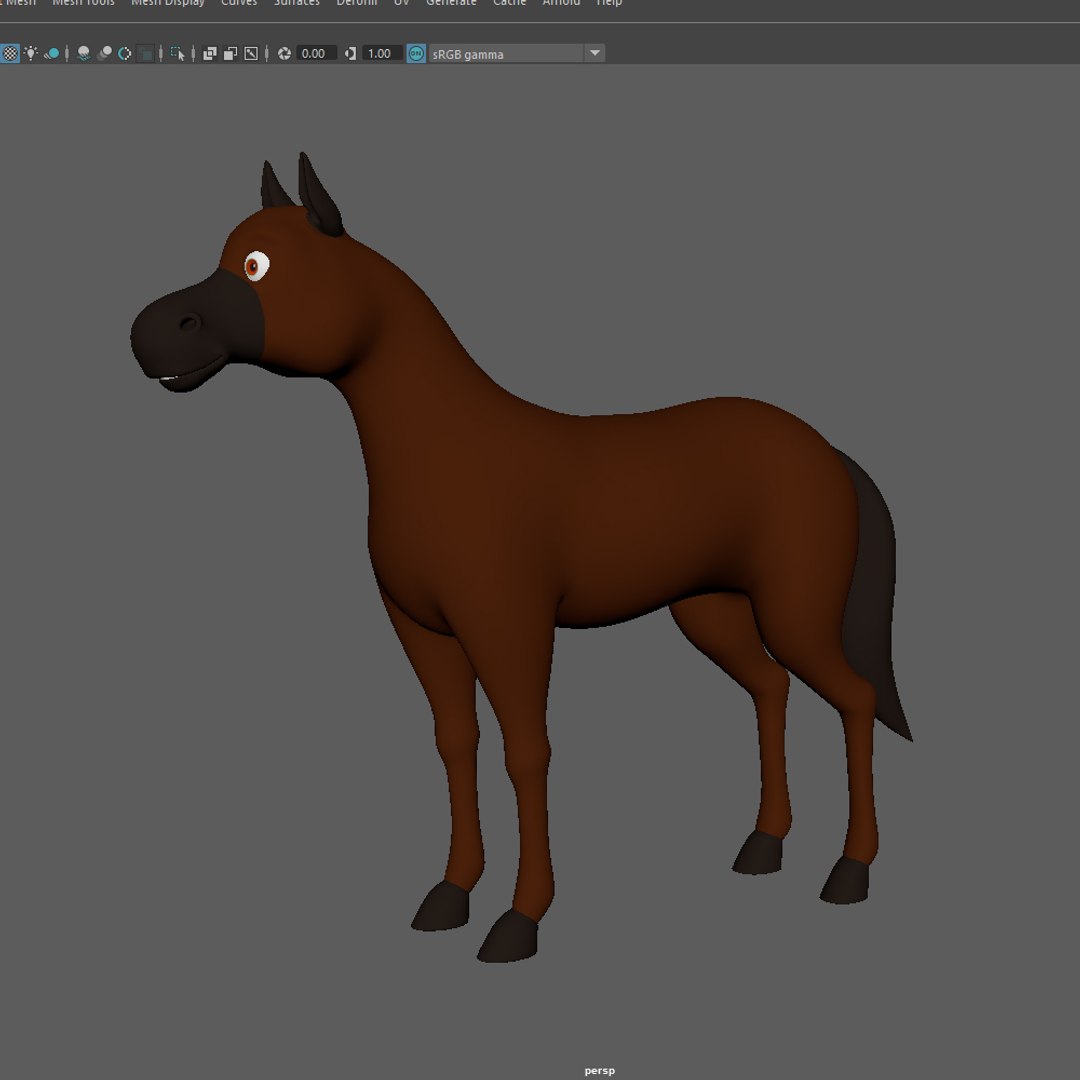 Horse Cartoon 02 3D Model - TurboSquid 1720776