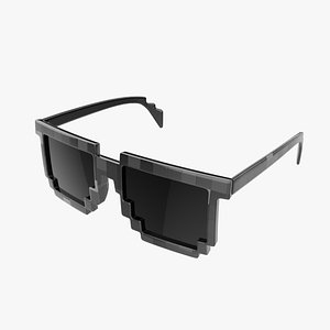 Pixel style sunglasses model