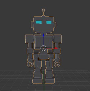 small robot character 3D model