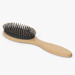 Wooden Hairbrush 3D model