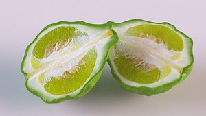lime food fruit 3D model