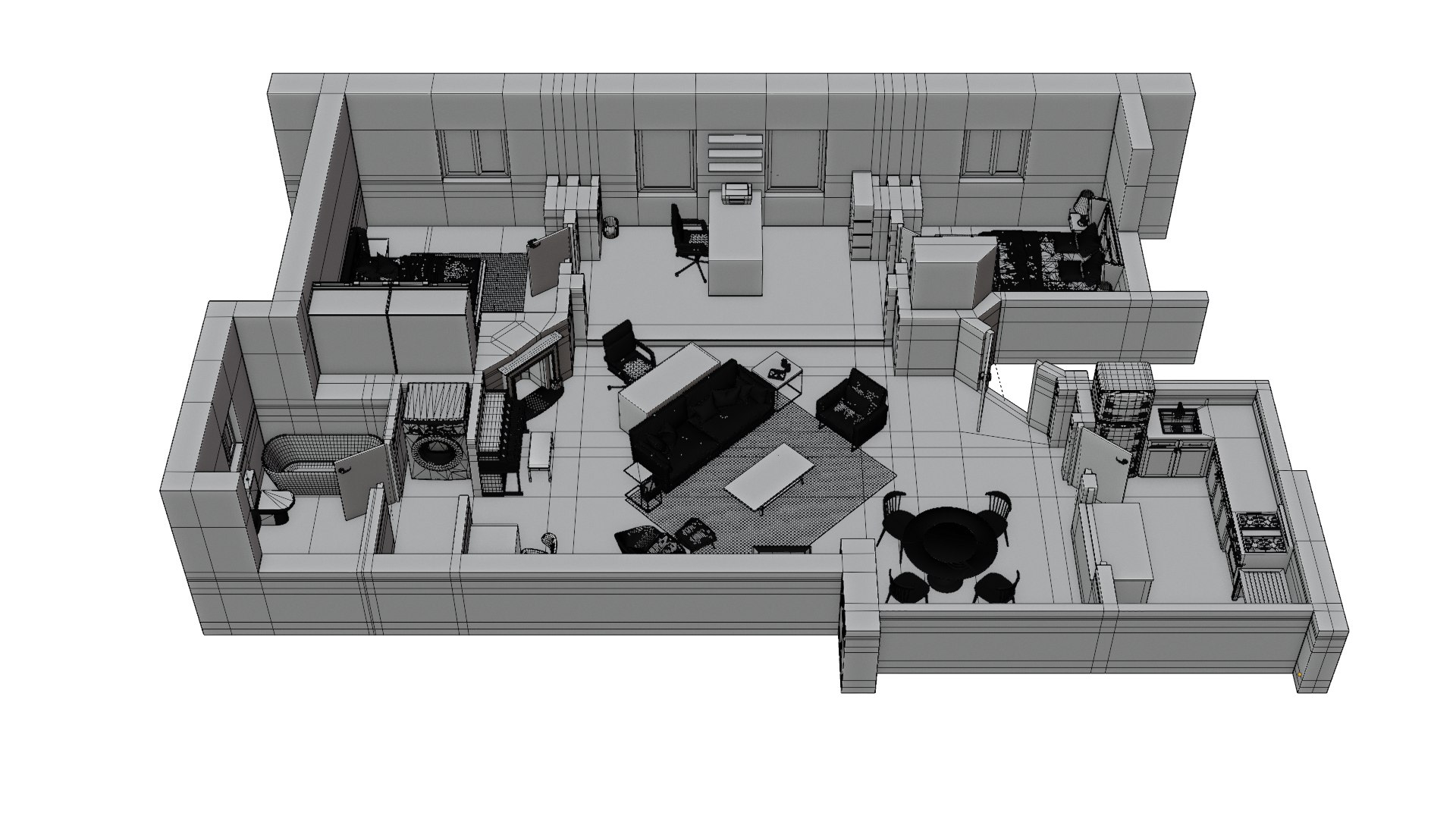 HIMYM Ted Mosby Apartment 3D Model TurboSquid 1973792