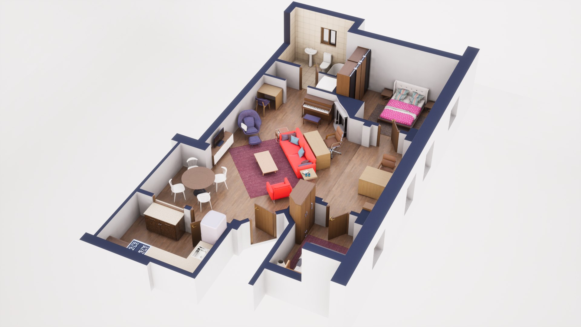 HIMYM Ted Mosby Apartment 3D Model TurboSquid 1973792