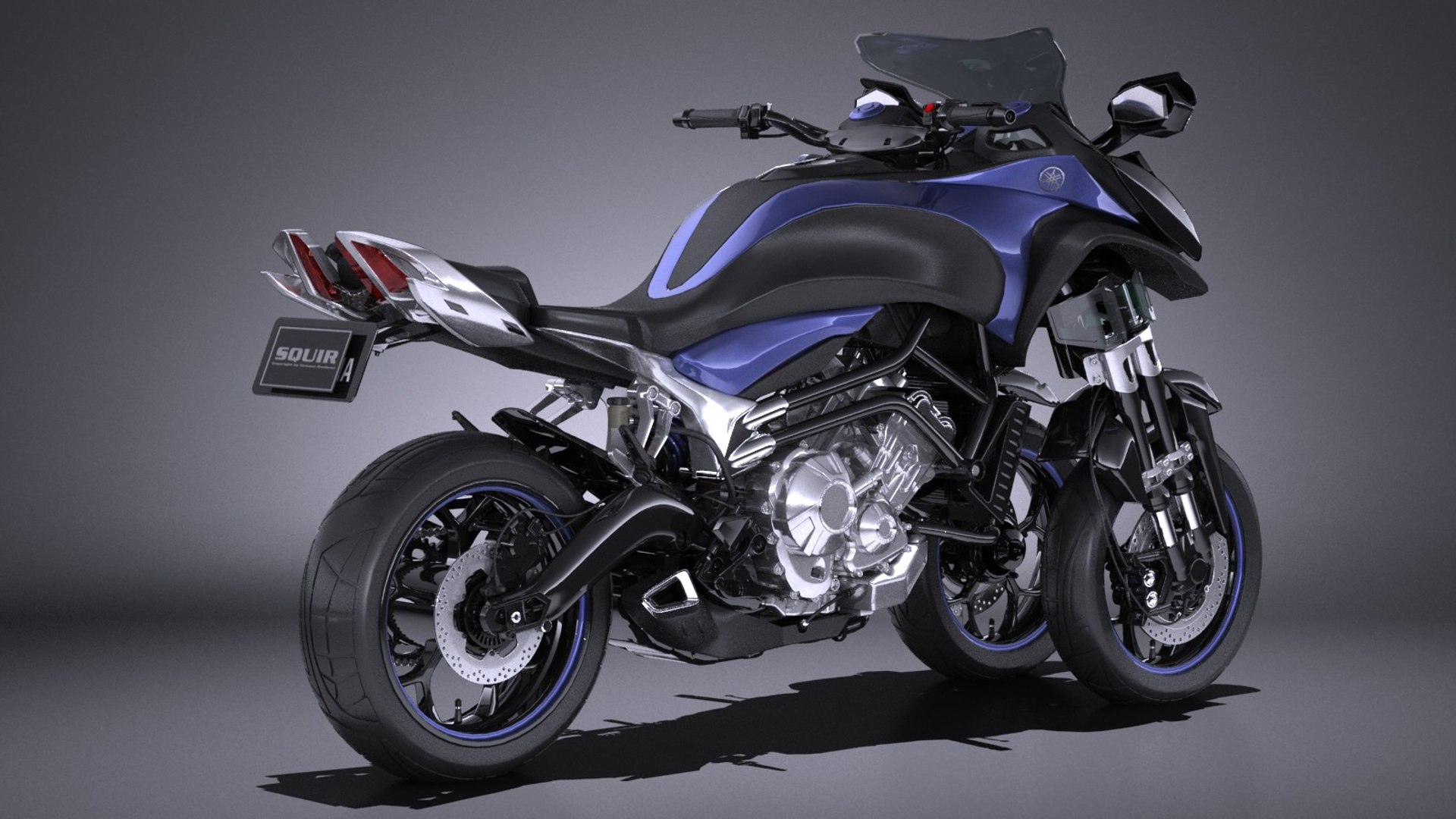3d Yamaha Mwt 9 Model