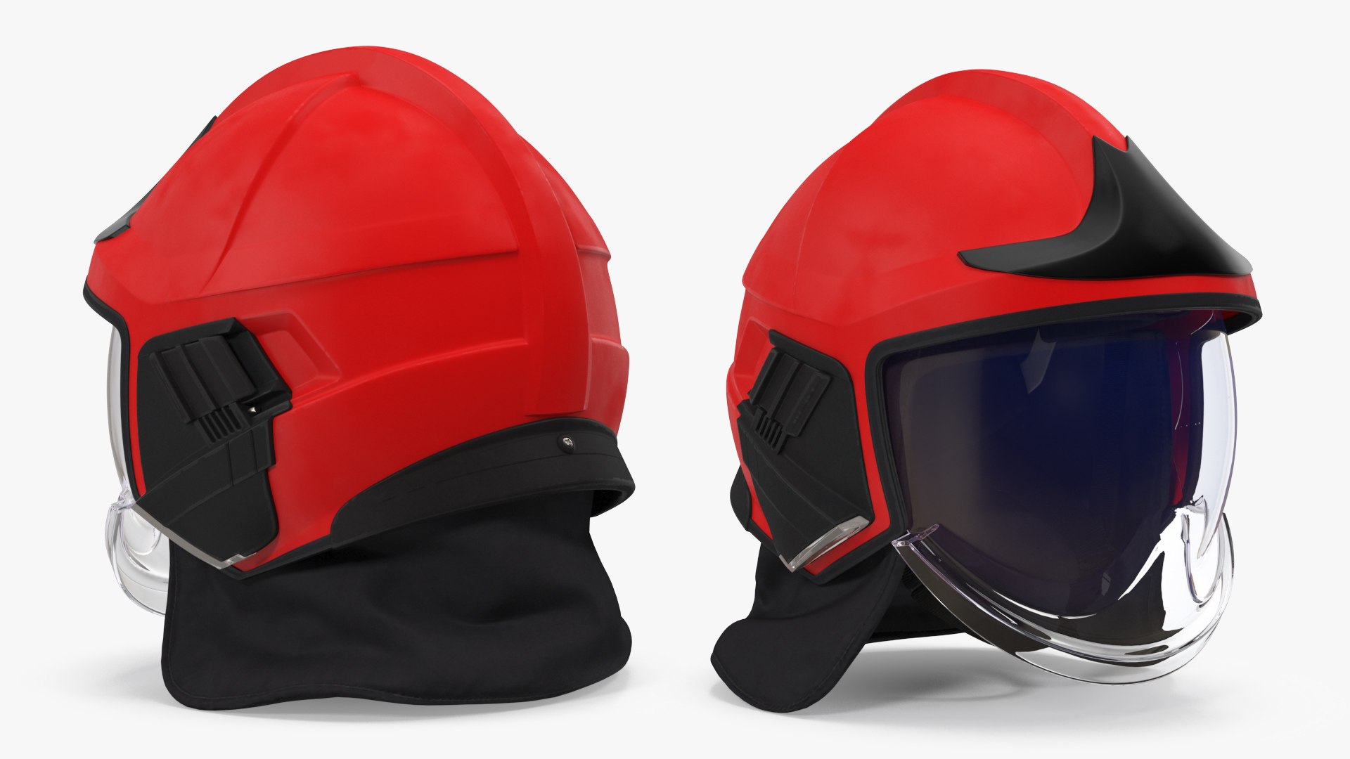 Fire Helmet Red 3D model preview