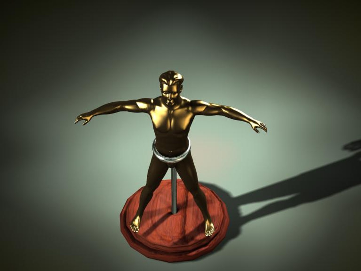 Free Golden Statue 3d Model