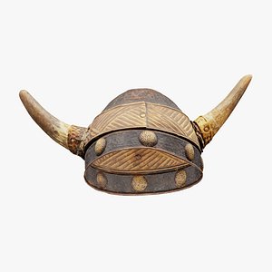 Small Horn Helmet model