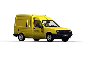 Renault Express 1985 La Poste 3D model