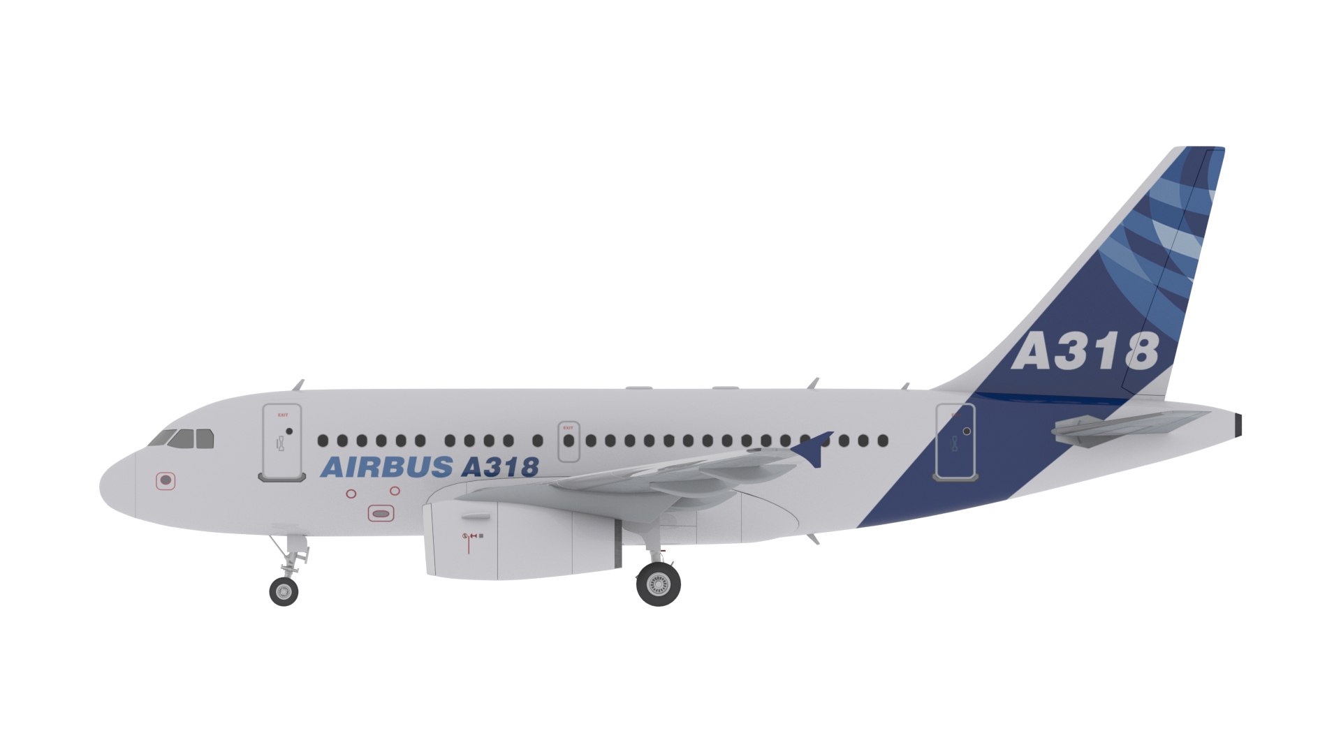 3d Model Airbus A318