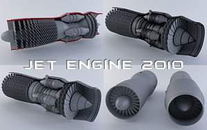 jet engine 3d 3ds