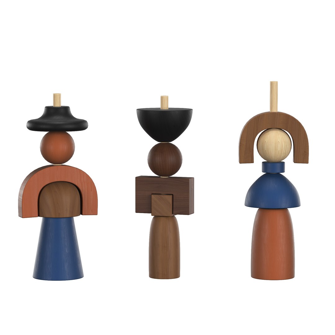 3D Model Dolls Stacker - TurboSquid 2367377
