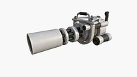 Anti-Drone Mini Gun F03 - SciFi Jamming Weaponry