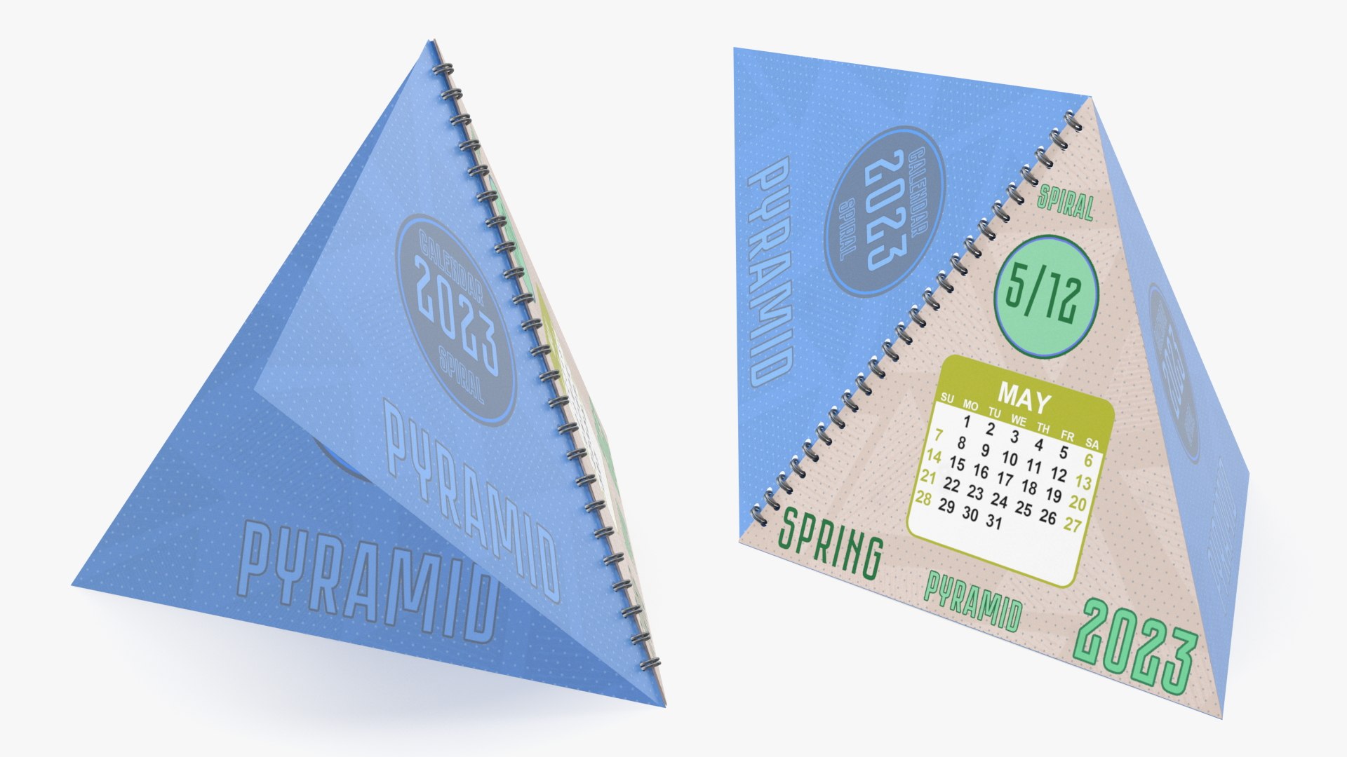 Pyramid Desk Calendar Mockup 3D Model - TurboSquid 2055315