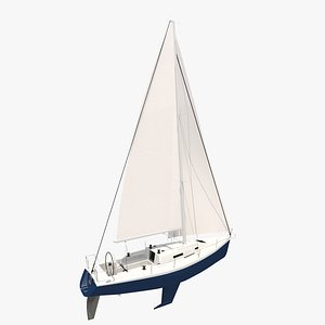 sailboat boat sail 3D