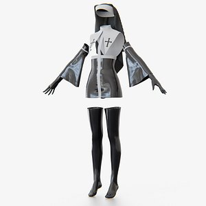 BDSM latex Nun costume set by SoulSnatch Store