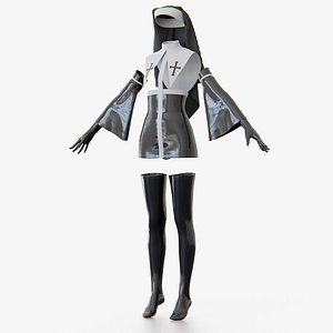 BDSM latex Nun costume set by SoulSnatch Store