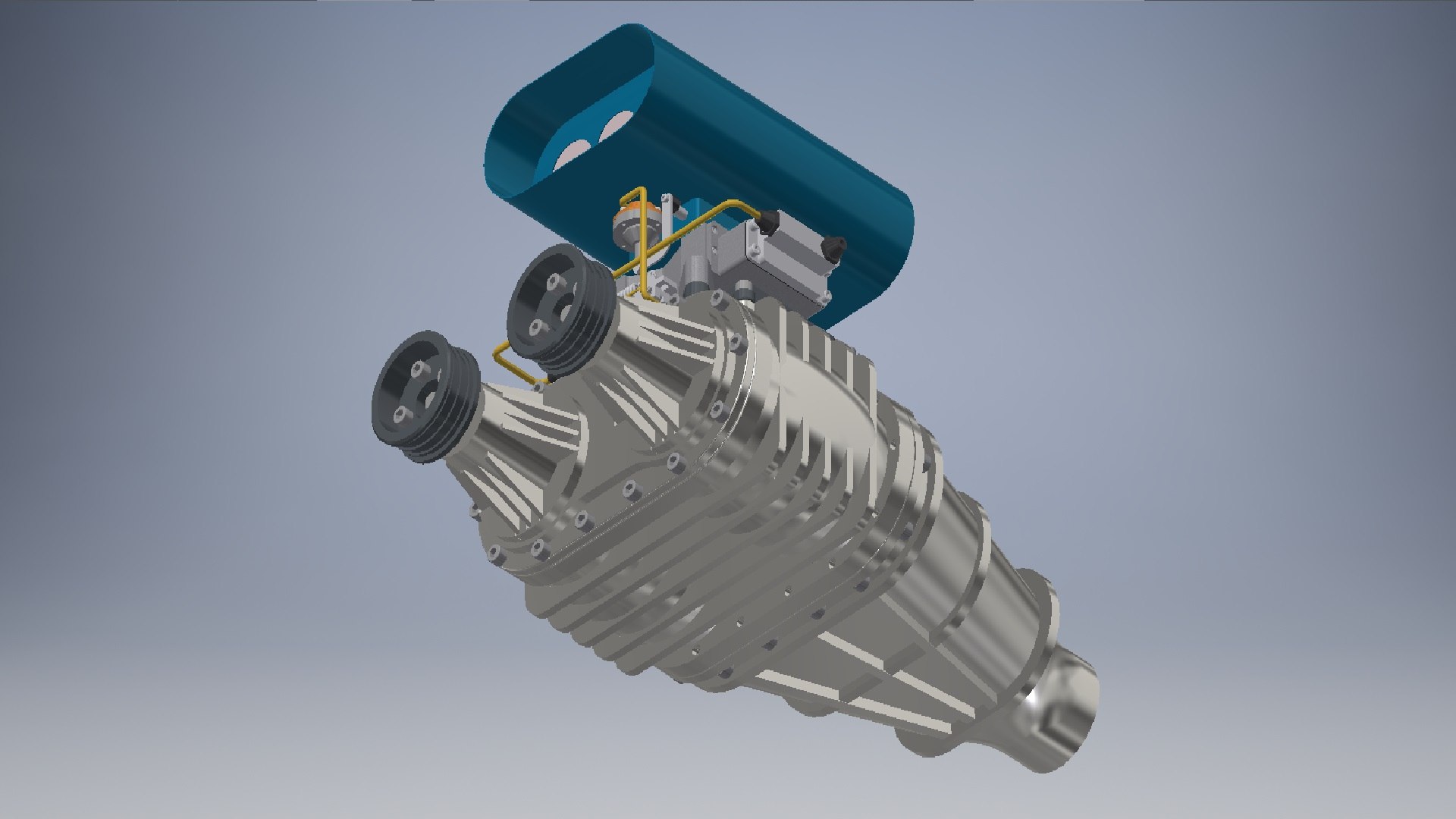 3D Model Double Rotary Supercharger 3d Model - TurboSquid 2210913