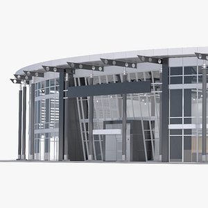 Modern Commercial Building Architecture with Interior