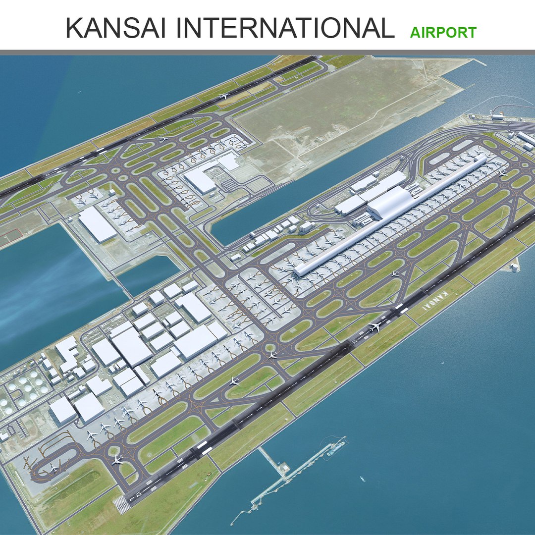 Kansai International Airport 3D Model - TurboSquid 2005206