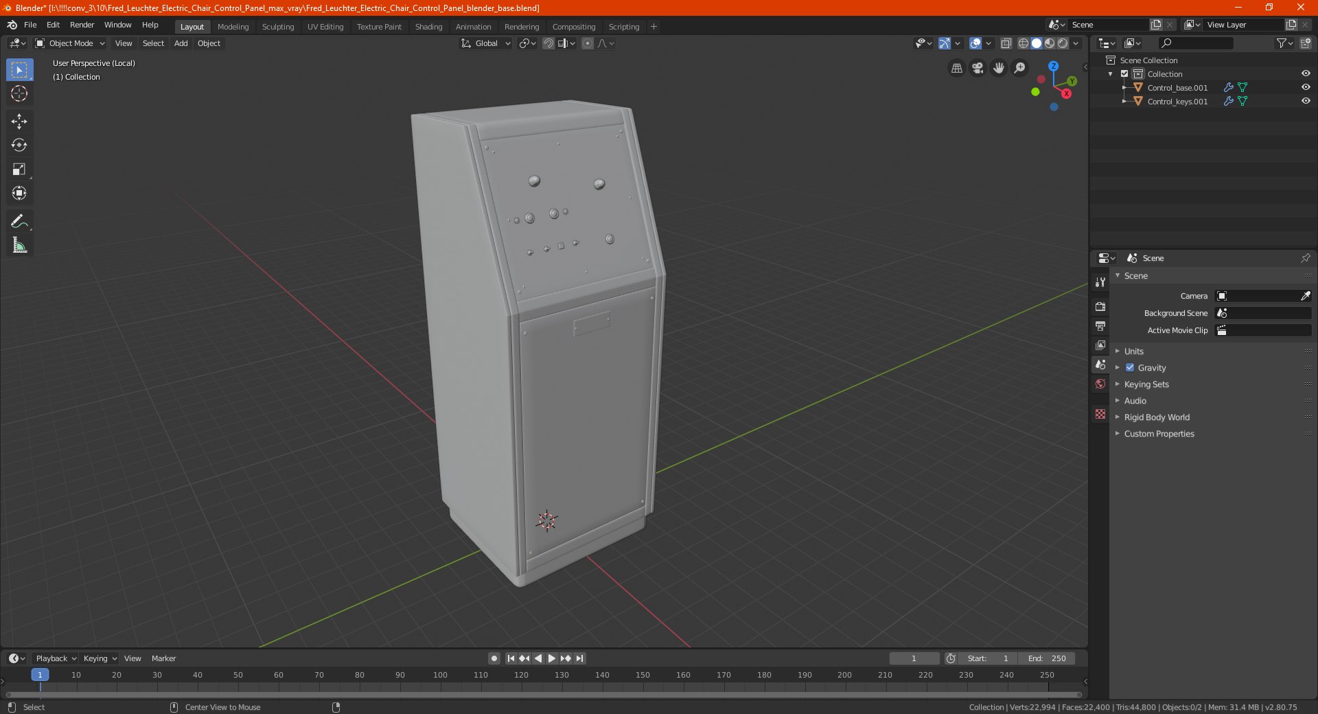 Fred Leuchter Electric Chair Control Panel Model TurboSquid 1722123