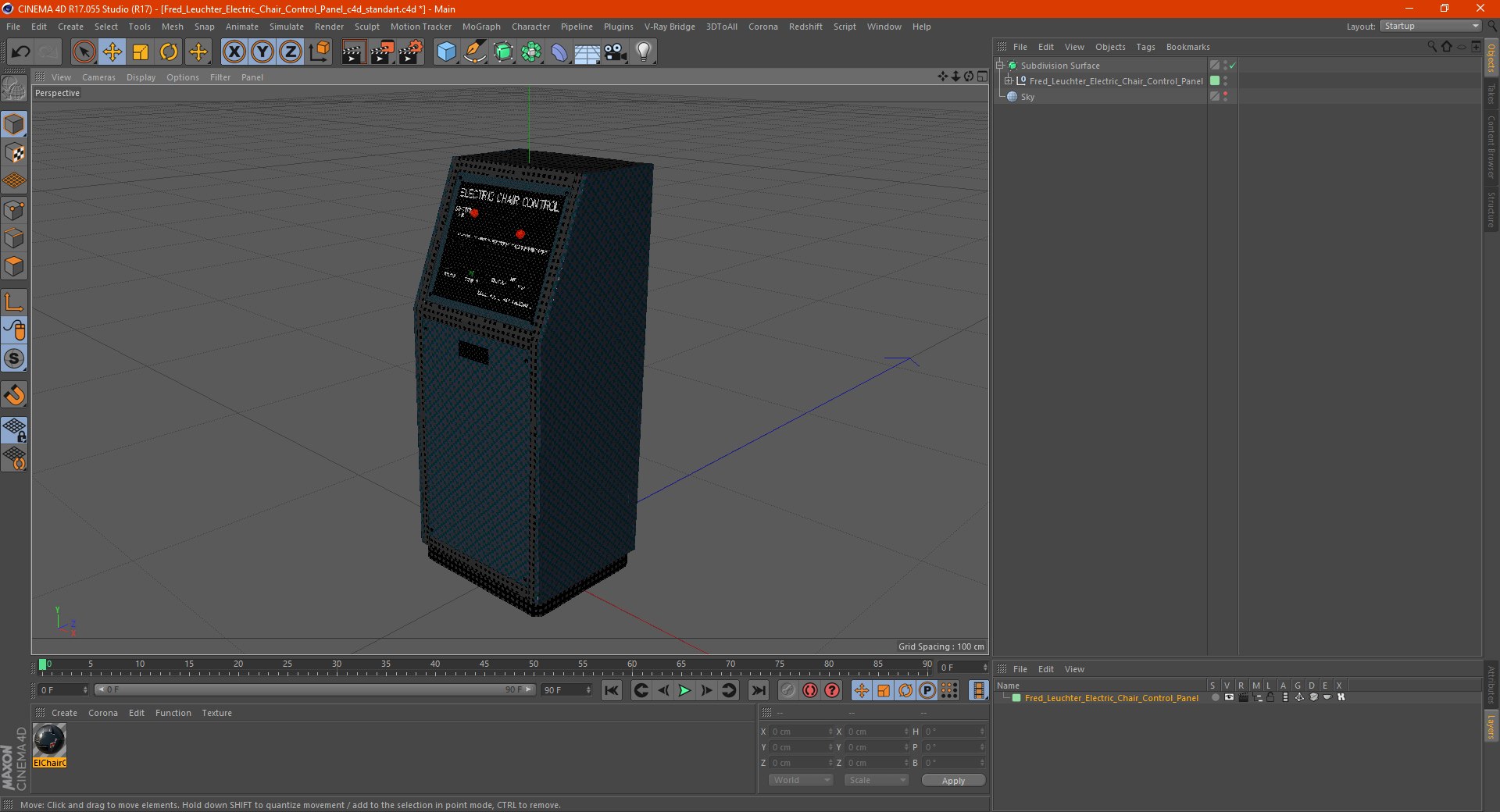 Fred Leuchter Electric Chair Control Panel Model TurboSquid 1722123
