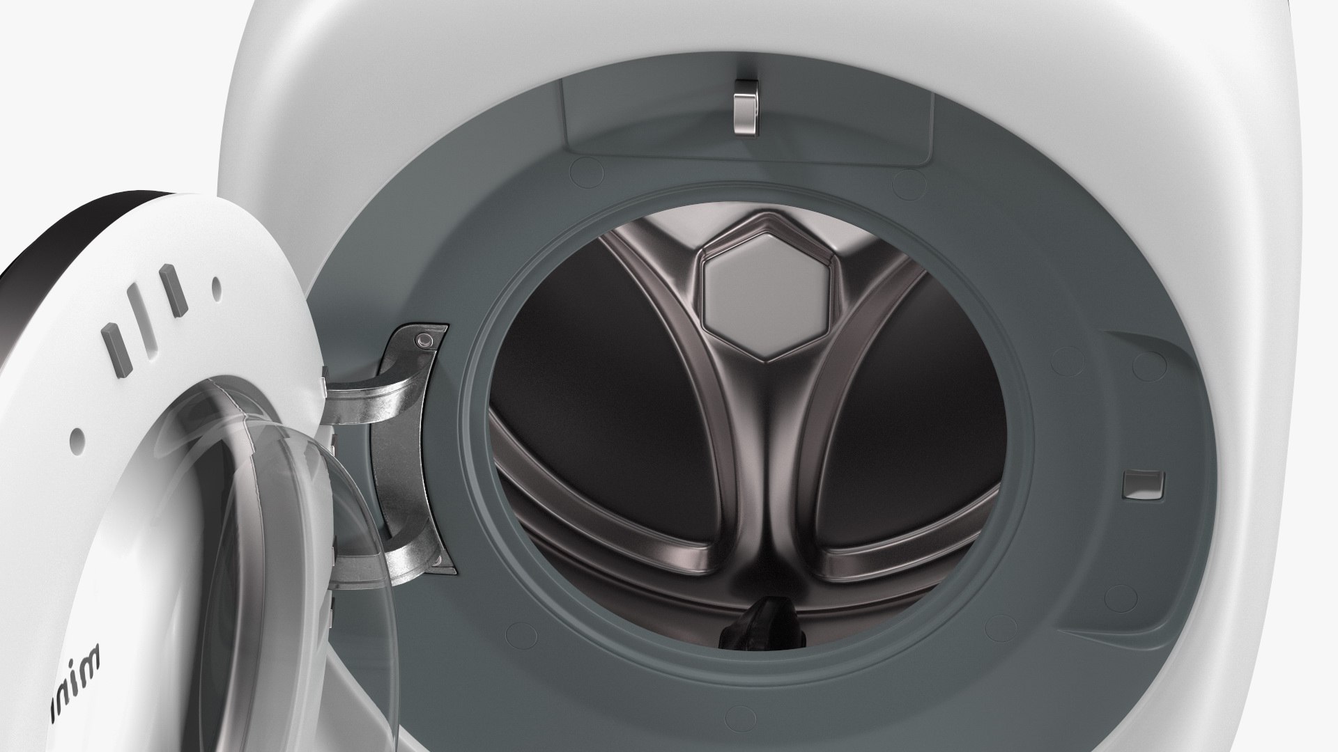 3D Model Wall Mounted Washer Dryer Machine Daewoo White TurboSquid