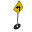 3D Sharp Turn Traffic Sign