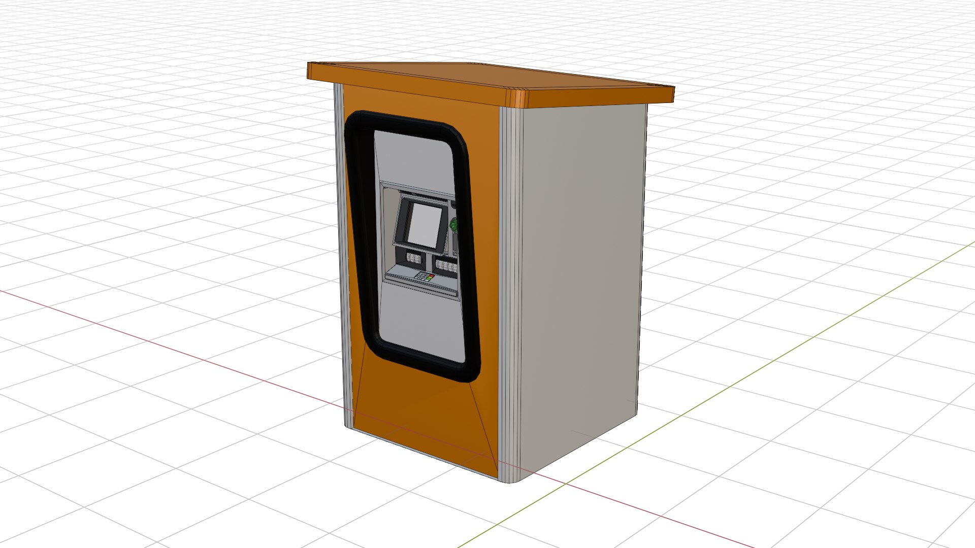 3D ATM Machine Version 3 - TurboSquid 2227396