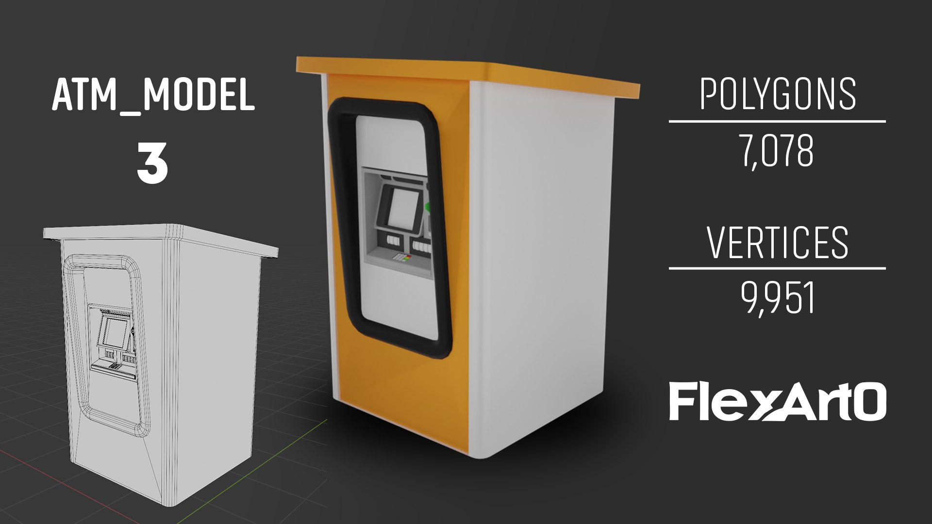 3D ATM Machine Version 3 - TurboSquid 2227396
