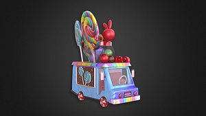 Asset - Cartoons - Food Car - Candy 3D model