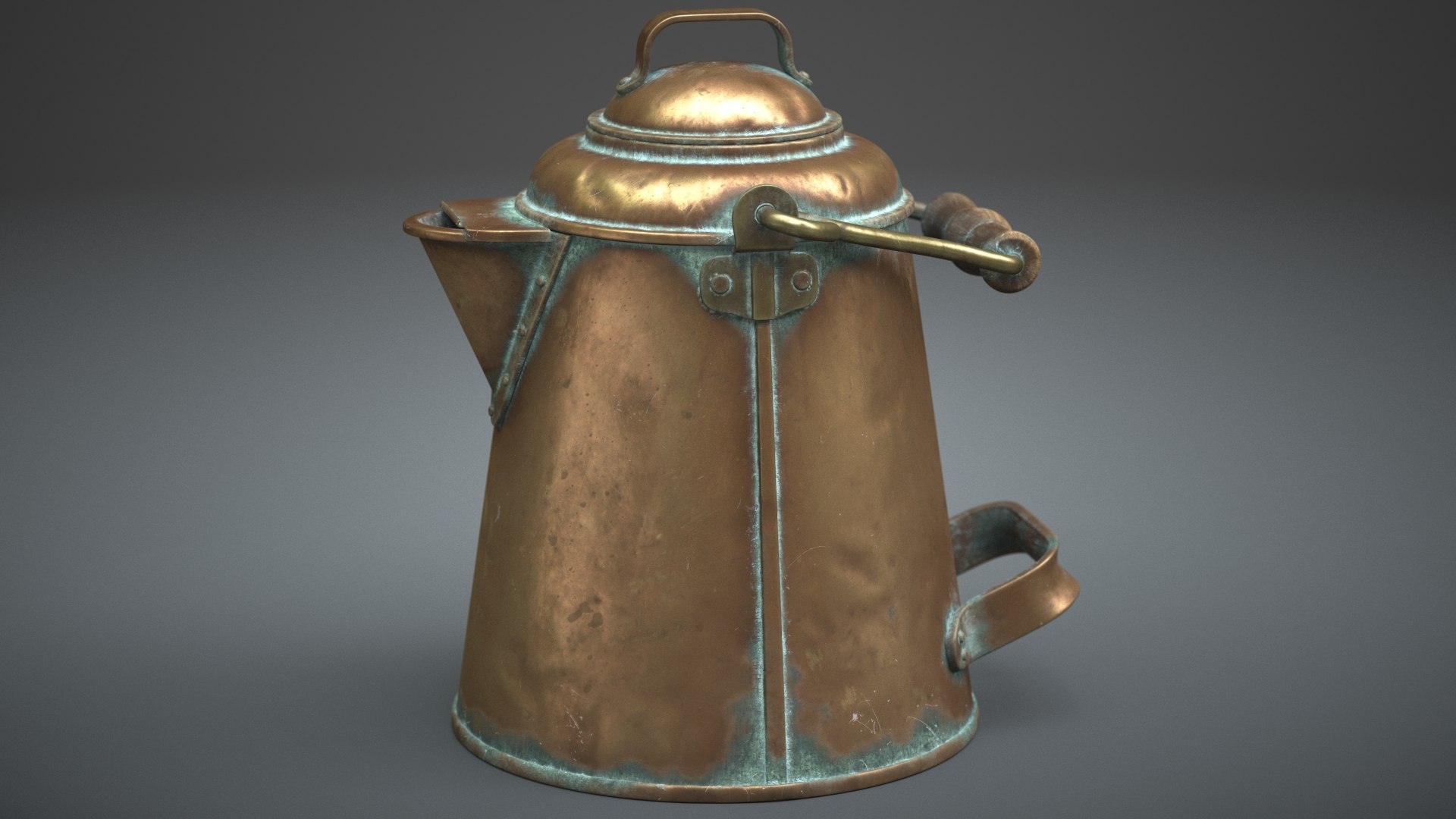 Vintage Coffee Pot 3D Model TurboSquid 1993557
