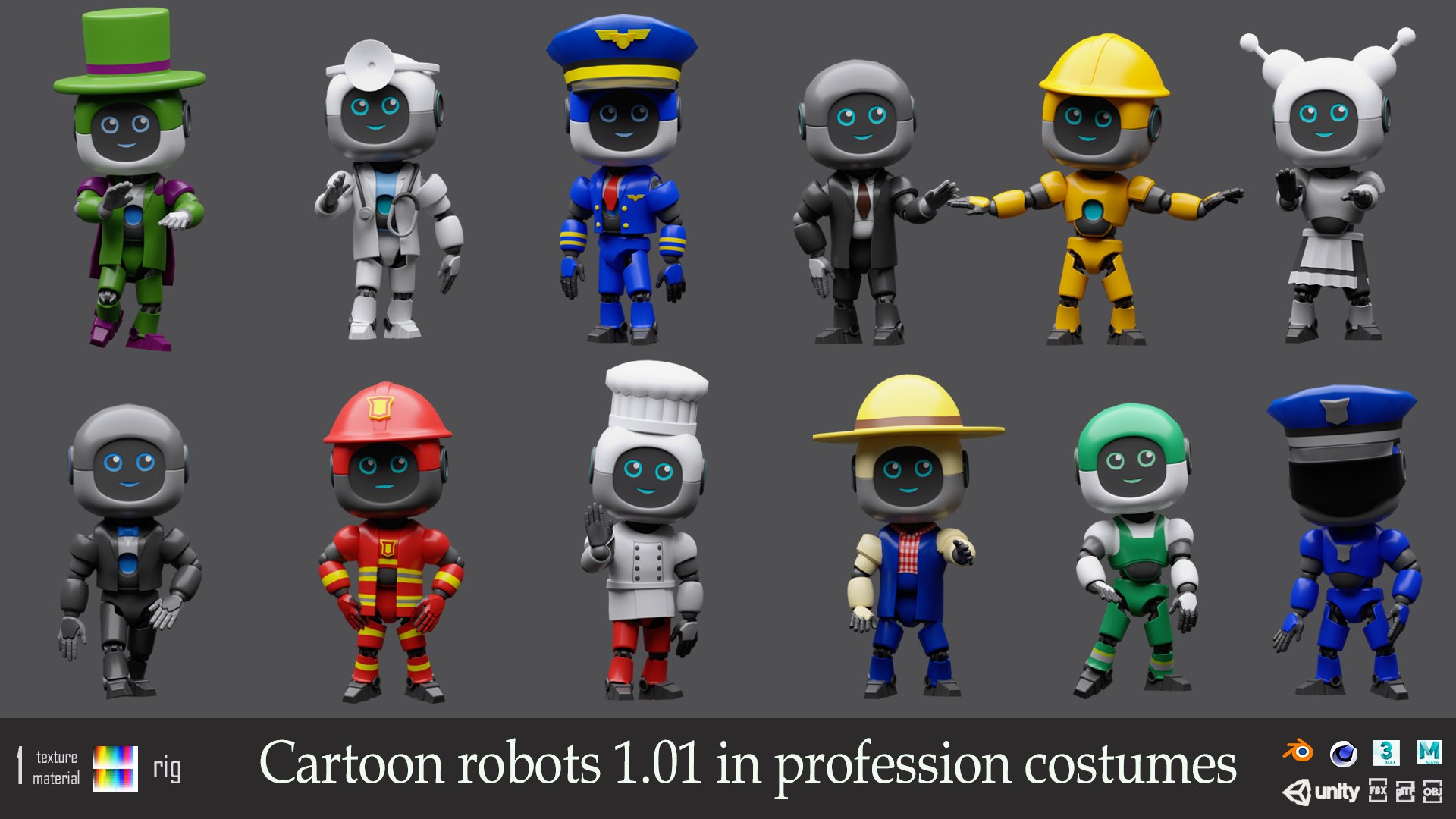 Cartoon robot 1 01 in profession costume 3D https://p.turbosquid.com/ts-thumb/pM/KGmxkf/3h/1/png/1787474970/1920x1080/fit_q87/03f7c52476361480e137e5a8607f5c27a06fd652/1.jpg
