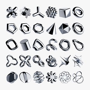 Abstract Chrome Effect Collection