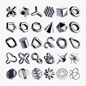 Abstract Chrome Effect Collection