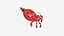 Cute Robot E09 Red Paint - Diseño de personajes de ciencia ficción