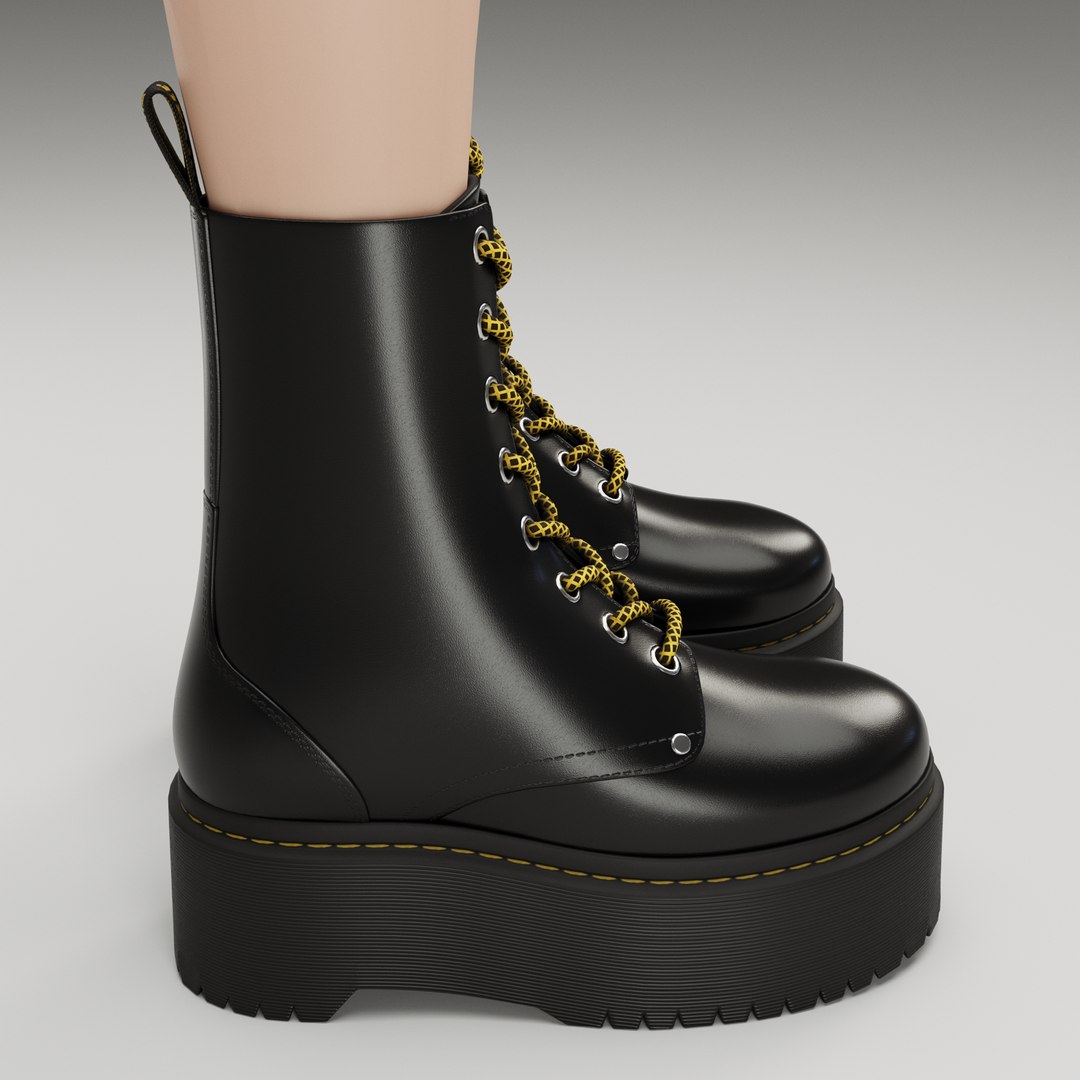 Dr Martens Jadon Max Platform Boots 3D model https://p.turbosquid.com/ts-thumb/pM/Q5eB7X/lz/10/jpg/1719467996/1920x1080/fit_q87/2b690b714a44670c9f6205c99734fa84b223bfab/10.jpg